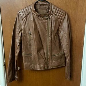 Brown Faux leather jacket